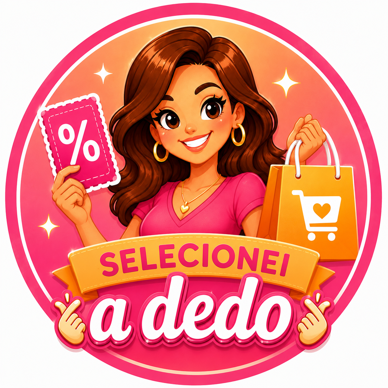 Bonequinha do perfil Selecionei a Dedo